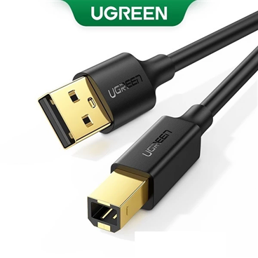 Dây, Cáp USB 2.0 máy in 3m Ugreen 10351 đầu cáp mạ vàng cao cấp