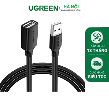 Dây, Cáp USB 2.0 nối dài 1,5m chính hãng Ugreen UG-10315 cao cấp