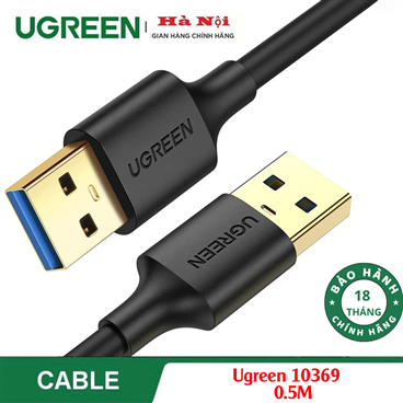Ugreen 10369 Dây - Cáp USB 3.0 nối hai đầu dương dương dài 0.5M chính hãng cao cấp