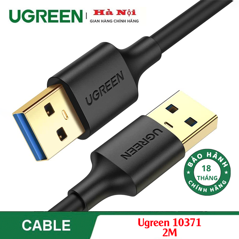 Ugreen 10371 Dây - Cáp USB 3.0 nối hai đầu dương dương dài 2M chính hãng cao cấp