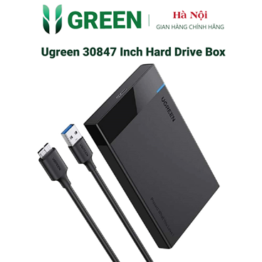 Hộp đựng ổ cứng 2,5 inch USB 3.0 chính hãng Ugreen 30847 Inch Hard Drive Box