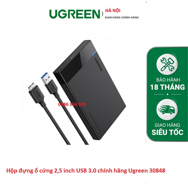 Hộp đựng ổ cứng 2,5 inch USB 3.0 chính hãng Ugreen 30848 cao cấp
