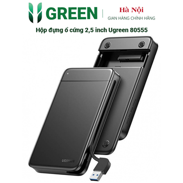 Hộp đựng ổ cứng Ugreen 80555 Cáp tích hợp vỏ ổ cứng USB-A đến 2,5 inch.