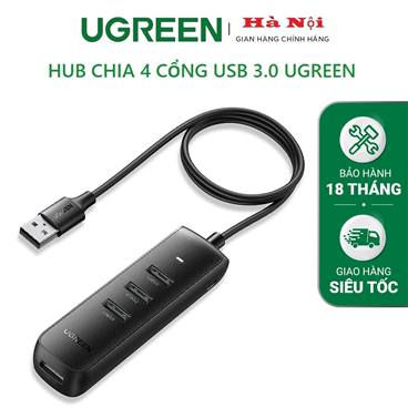 Hub chia 4 cổng USB 3.0 UGREEN 80657 dài 1M