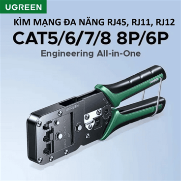 Kìm bấm mạng đa năng 6P/8P Cat5, Cat6, Cat7, Cat8 Ugreen 15115/NW200 cao cấp