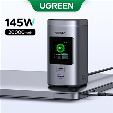 Pin dự phòng UGREEN PB771 (35527B) Qi2 15W-Nexod 20000mAh Sạc nhanh + Không dây từ tính 145W