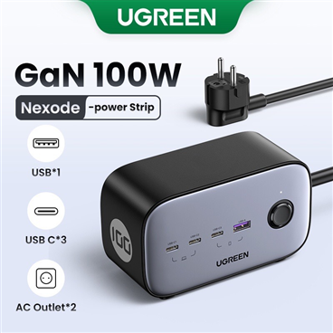 Trạm sạc UGREEN (ổ cắm) 100W CD270 60167 USB C DigiNest Pro GaN II (7 in 1) cao cấp