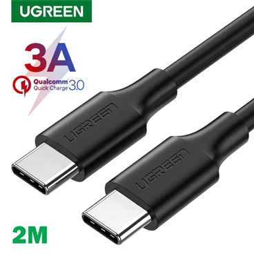 Ugreen 10306 Cáp UGREEN USB-C 2.0 M/M 2m (Đen) cao cấp