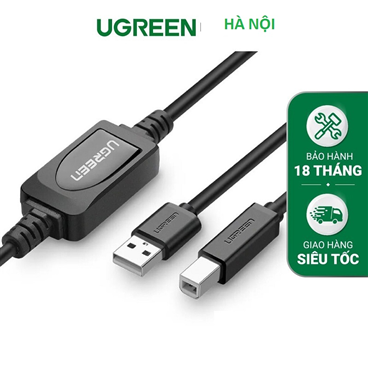 Ugreen 10362, Dây Cáp máy in USB 15m chính hãng Ugreen 10362 có IC khuếch đại