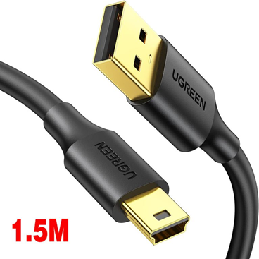 Ugreen 10385 Cáp USB 2.0 to USB Mini 1,5m mạ vàng Chính hãng