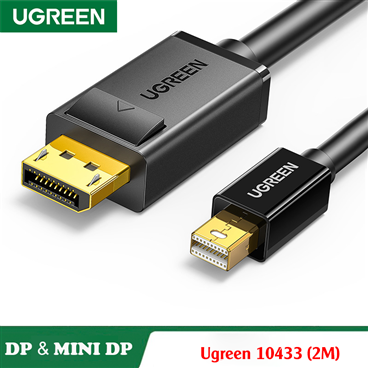 Ugreen 10433, Cáp Mini Displayport to Displayport Dài 2m Chính hãng