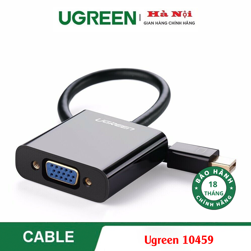 Ugreen 10459, Cáp chuyển đổi Mini Displayport to VGA Cao Cấp Chính Hãng