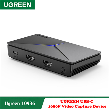 Ugreen 10936, Thiết bị ghi hình hỗ trợ Livestream Capture HDMI 4K@30Hz (USB Type-C)