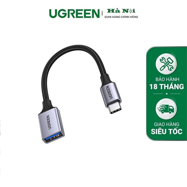 Ugreen 15305 USB-C Nam sang USB-A 3.0 Nữ (Đen) cao cấp.