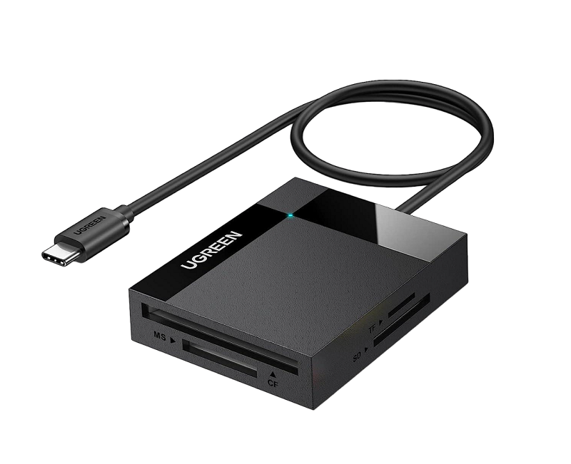 Ugreen 15306 Đầu đọc thẻ nhớ USB Type-C 4 in 1 SD/TF/CF/MS cho điện thoại, máy tính cao cấp