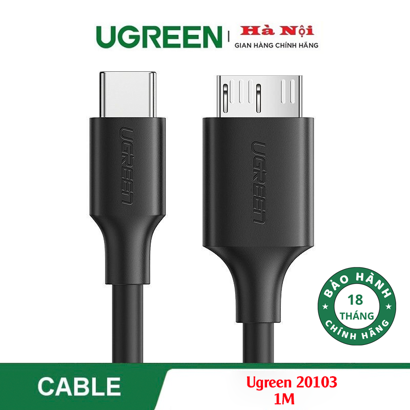 Ugreen 20103 Dây,Cáp chuyển đổi USB type-C to Micro USB 3.0 dài 1M chính hãng