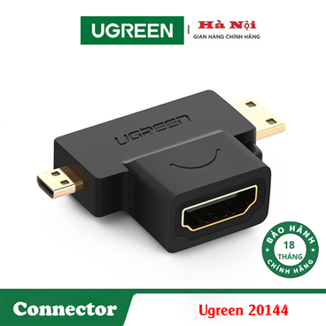 Ugreen 20144, Đầu chuyển đổi HDMI sang Mini HDMI/ Micro HDMI Cao Cấp