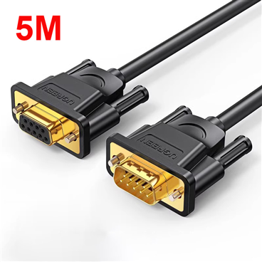 Ugreen 20148 Cáp cổng Com Rs232 9 chân dương sang Com 9 chân âm (9M/9F) dài 5m chính hãng cao cấp