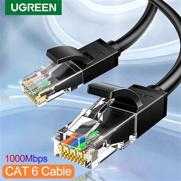 UGREEN 20159 Dây mạng Cat 6 U/UTP dài 1M (Black)