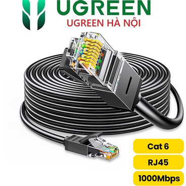 UGREEN 20164 cáp mạng Cat 6 U/UTP dài 10M (Black) cao cấp