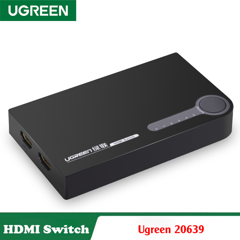 Ugreen 20639, Bộ gộp HDMI 5 ra 1 hỗ trợ 4Kx2K@30Hz Cao Cấp Chính Hãng