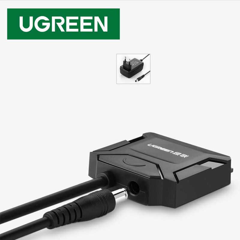 UGREEN 20953 0.5M USB 3.0 ra SATA bộ chuyển ổ cứng và ssd màu xám 50cm
