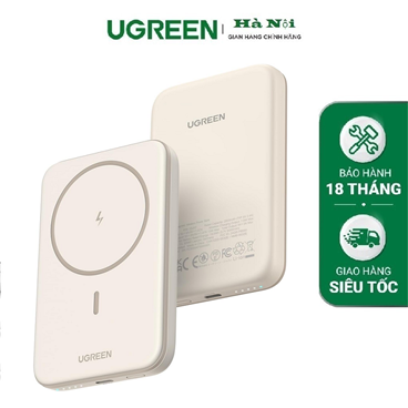 Ugreen 25207 Pin sạc dự phòng 5000mAh Magnetic Wireless Power Bank cao cấp