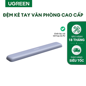 Ugreen 25247 Tấm lót bàn phím đệm cổ tay chất liệu cao su (không xốp) màu xám