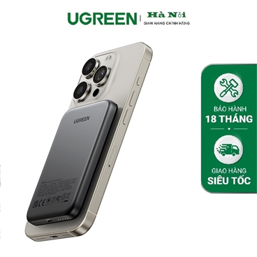 Ugreen 25866 pin dự phòng 5000mAh 15W max Magnetic PD 3.0 Wireless Power Bank chính hãng