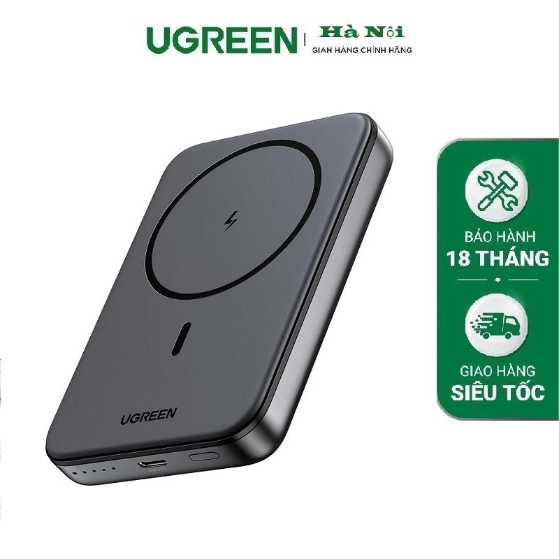 Ugreen 25919 pin dự phòng  10000mAh 20w max Magnetic PD Wireless Power Bank chính hãng