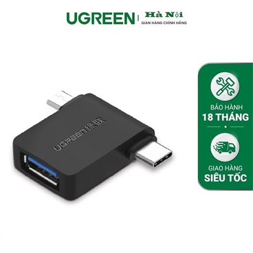 Ugreen 30453 đầu chuyển đổi MICRO USB + TYPE C sang USB 3.0 âm giá tốt .