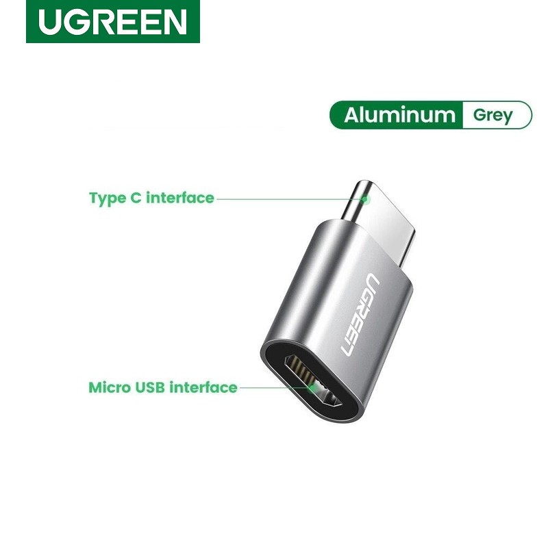 Ugreen 30511 Đầu chuyển đổi USB TYPE C sang MICRO USB vỏ nhôm