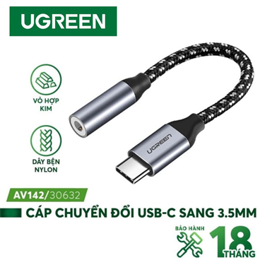 UGREEN 30632 Cáp chuyển đổi USB type-C to 3.5mm chính hãng