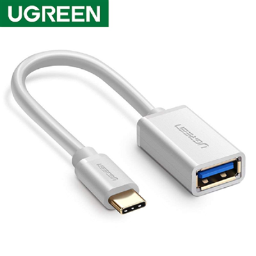 Ugreen 30702 Cáp chuyển USB-C sang USB 3.0 A   màu trắng chính hãng.