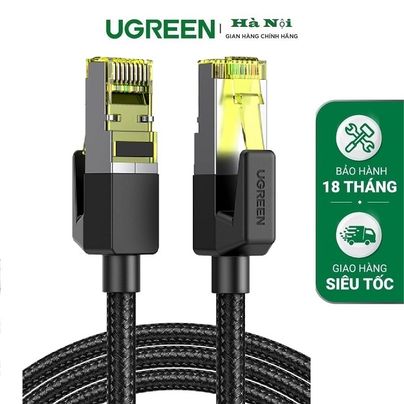 Ugreen 30794 Cáp Ethernet Cat 7 bện đồng nguyên chất dài 25m cao cấp