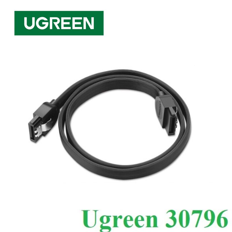 UGREEN 30796 Cáp dữ liệu SATA 3.0 truyền tốc độ cao 6Gb/s dài 0.5m