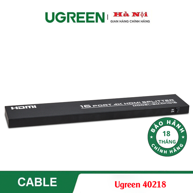 Ugreen 40218,Bộ chia HDMI 1 ra 16 cống hỗ trợ HDMI 1.3b full HD 1080p chính hãng cao cấp