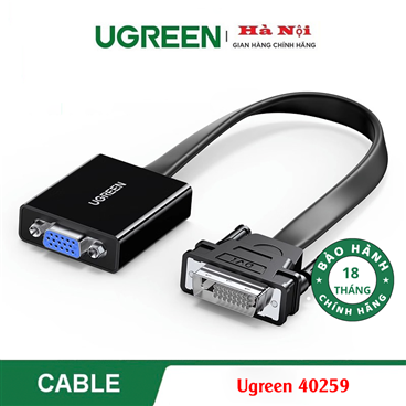Ugreen 40259, Cáp chuyển đổi DVI 24+1 to VGA Cao Cấp Chính Hãng