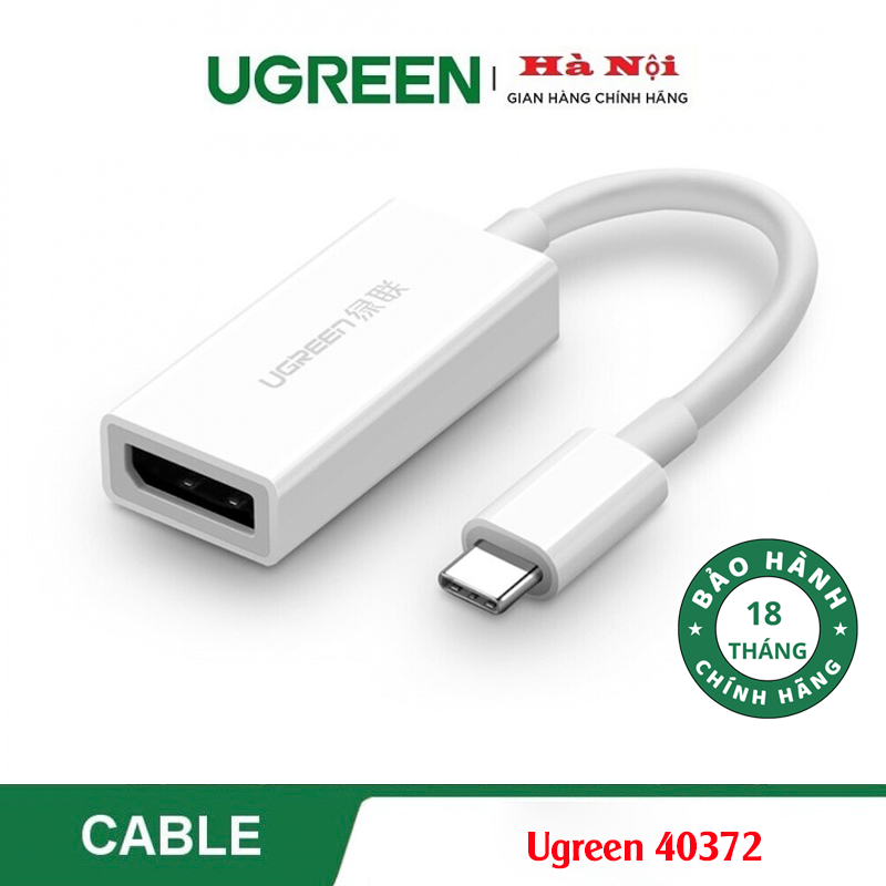 Ugreen 40372 Dây, Cáp chuyển USB-C to Displayport Cao Cấp