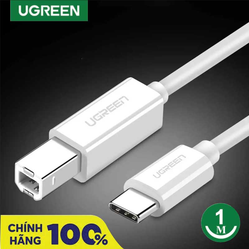 Ugreen 40560 Cáp máy in chuẩn Type-c ra cổng máy in USB 2.0 Type B dài 1M cao cấp