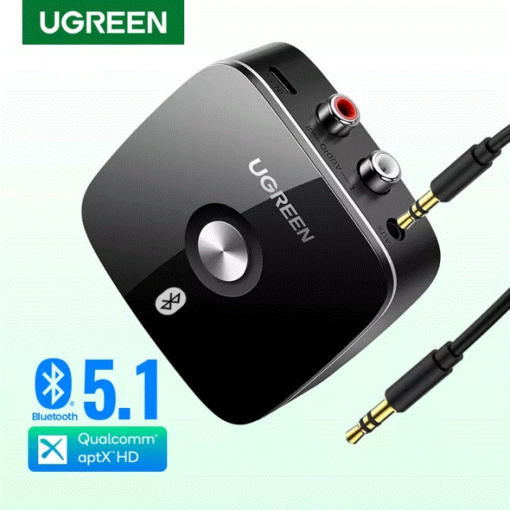 Ugreen 40759 Bộ nhận Bluetooth 5.0 cho Loa, Amply cao cấp, có APTX cao cấp