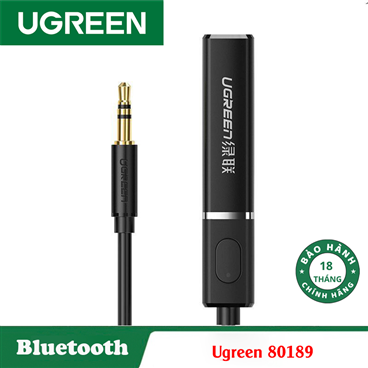 Ugreen 40761,Bộ thu phát Bluetooth 5.0 có Jack 3,5mm Hỗ Trợ APTX Chính Hãng