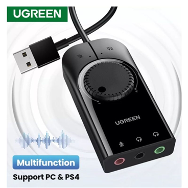 UGREEN 40964 Card Sound USB 2.0  Mic&Loa chính hãng