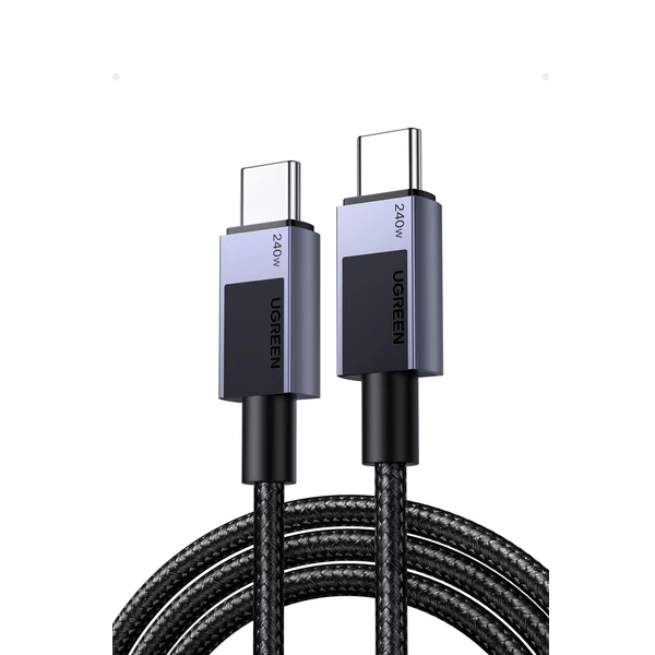 UGREEN 45068 Cáp Sạc Nhanh USB-C sang USB-C 240W PD Màu Xám Không Gian 2m chính hãng