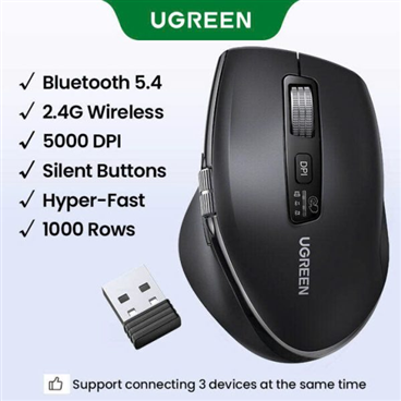 UGREEN 45792P Chuột không dây đa chế độ (bao gồm pin) chính hãng