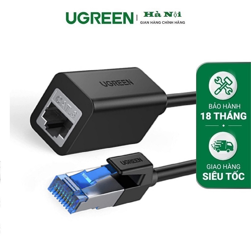 Ugreen 50199 Cáp nối dài mạng Lan Cat8 dài 1M tốc độ 40 Gbps cao cấp