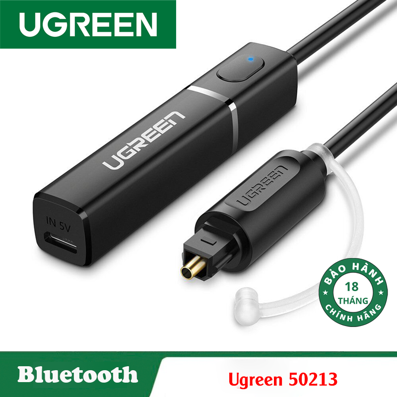 Ugreen 50213, Bộ phát Bluetooth 5.0 Âm thanh quang học APTX LL SPDIF 3,5mm cho TV PC