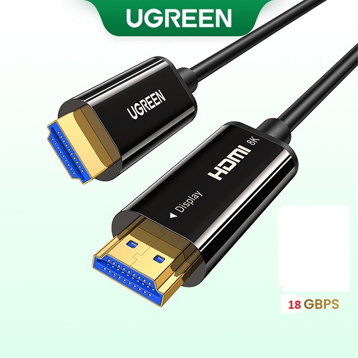 Ugreen 50219 Cáp HDMI 2.0 sợi quang hợp kim kẽm 50m cao cấp