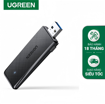 Ugreen 50340 USB phát Wifi băng tần kép 5G và 2.4G chuẩn AC1300 cao cấp