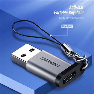 ugreen 50533 bộ chuyển đổi USB 3.0-A sang USB-C M/Fmàu xám